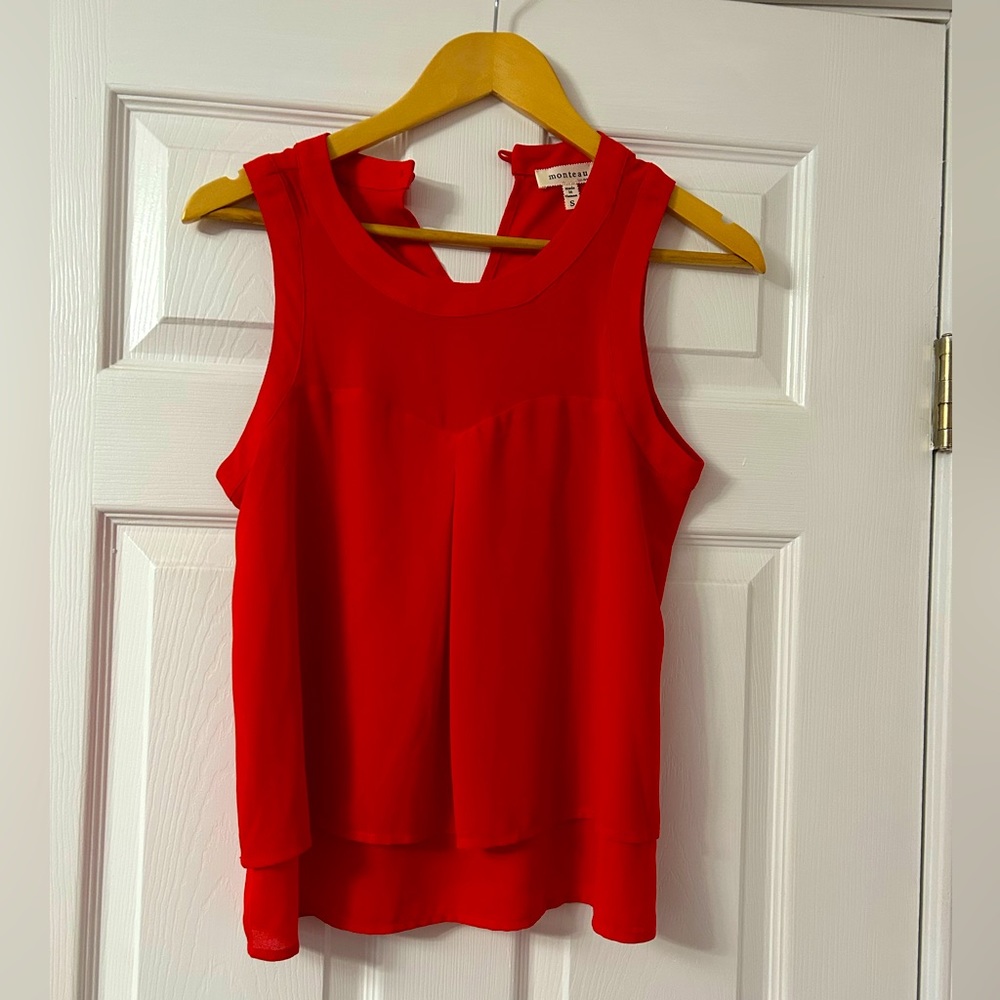 High Neck Sleeveless Blouse NWOT